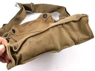 U.S. WWI,  gasmask in bag , model CEM ( Corrected english model) tube soft, mask soft but defect