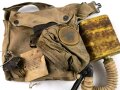 U.S. WWI,  gasmask in bag , model CEM ( Corrected english model) tube soft, mask soft but defect