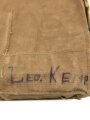 U.S. WWI,  gasmask in bag , model CEM ( Corrected english model) tube soft, mask ok, bag devider defect