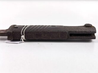 Seitengewehr M84/98 für K98 der Wehrmacht. hersteller fze auf Scheide und Klinge, Nummern nicht lesbar. Ungereinigtes Stück