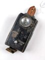 Taschenlampe Wehrmacht , Daimon Telko Duo. Originallack, Funktion nicht geprüft, leicht eingedrückt