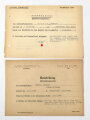 "Personalbuch Kriegshilfseinsatz Luftwaffe" eines Luftwaffen Helfers aus Nürnberg der 1943 Eintritt in die Flakabteilung 633 mit Beurteilungen und Verhandlungen