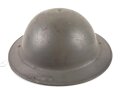 Belgien, Stahlhelm nach Britischem Muster, datiert 1952. Innenfutter leicht defekt, Originallack