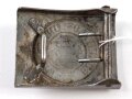 1.Weltkrieg Württemberg, Koppelschloss für Mannschaften aus Eisen mit resten des feldgrauen Originallack