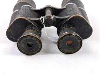 U.S. Navy MK VI 10 x 45 binoculars, most likely WWI era, made by US. Naval gun factory " Annex" Rochester, NY. Used, right side clear, left side fuzzy