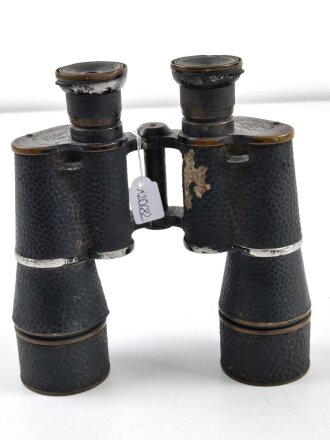 U.S. Navy MK VI 10 x 45 binoculars, most likely WWI era, made by US. Naval gun factory " Annex" Rochester, NY. Used, right side clear, left side fuzzy