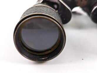 U.S. Navy MK VI 10 x 45 binoculars, most likely WWI era, made by US. Naval gun factory " Annex" Rochester, NY. Used, right side clear, left side fuzzy