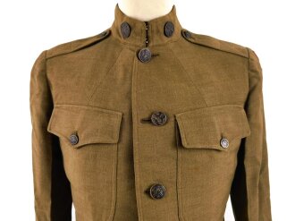 U.S. WWI, service tunic for a member of the 32nd Infantry Division ( heavy fight western front, France ), two overseas stripes, good condition