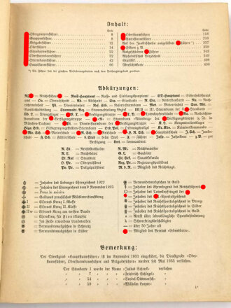 Dienstaltersliste der Schutzstaffel der NSDAP, Stand vom 1.Dezember 1937. Komplett, 401 Seiten, gebraucht