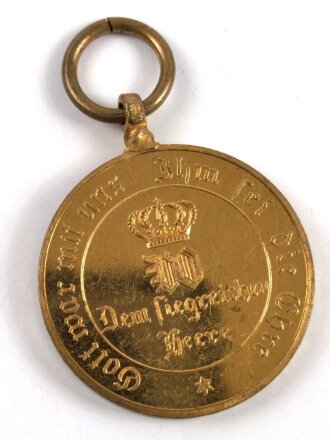 Preussen Kriegsdenkmünze 1870-1871 für Kämpfer aus Bronze