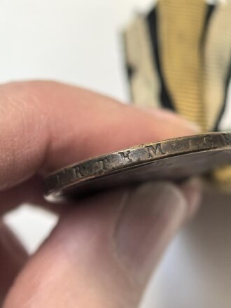 Preussen,  Kriegsdenkmünze "1813-1814" für Kombattanten, am Band