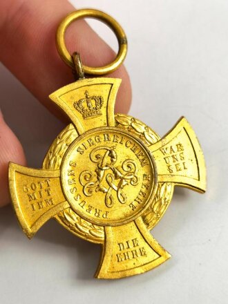 Preussen, Ersatzstück für die Ordensspange für die Kämpfer bei Königgrätz, die Farbgebung der bronze weicht deutlich von den üblichen Stücken ab