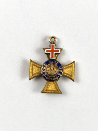 Preussen, Miniatur Kronen Orden 4.Klasse mit Genfer Kreuz 16mm