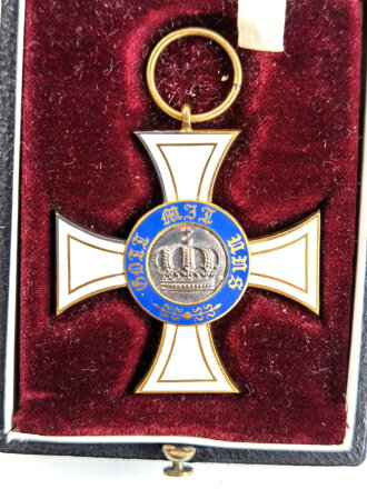 Preussen, Königlicher Kronen Orden Kreuz 3.Klasse im Etui.