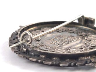 Preussen, silberne Medaille " Dem besten Schützen" Bildnis Friedrich III. Sehr guter Zustand, dekorativ als Brosche gefasst