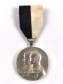 Hannover, tragbare Medaille anlässlich der silbernen Hochzeit des Kaiserpaares 1906.