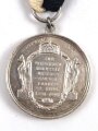 Hannover, tragbare Medaille anlässlich der silbernen Hochzeit des Kaiserpaares 1906.