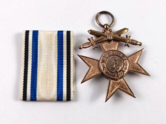 Bayern , Militär Verdienst Kreuz 3. Klasse mit  Schwertern am Band, in Etui von Weiss & Co. München