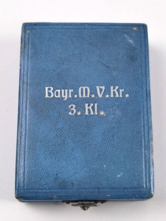 Bayern , Militär Verdienst Kreuz 3. Klasse mit  Schwertern am Band, in Etui von Weiss & Co. München