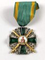 Baden, Orden vom Zähringer Löwen,  Ritterkreuz 2. Klasse mit Schwertern. Neuzeitliche Anfertigung