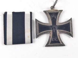 1. Weltkrieg, Eisernes Kreuz 2. Klasse 1914, Bandring alt ergänzt, mit Bandabschnitt