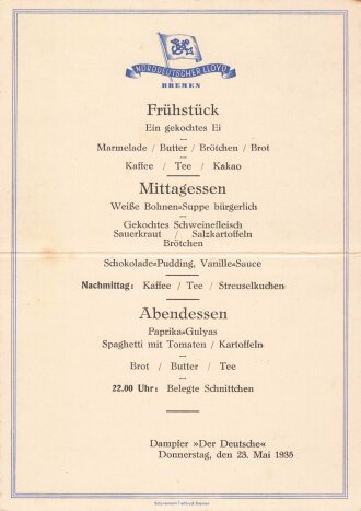 Urlaubsfahrten zur See 1935 der NS. Gemeinschaft Kraft...