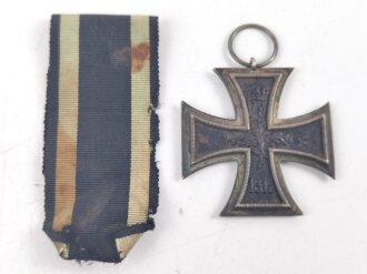 1. Weltkrieg, Eisernes Kreuz 2. Klasse 1914 mit Hersteller im Bandring " S.W. " mit Bandabschnitt