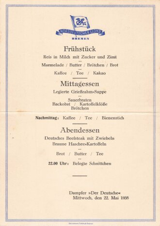 Urlaubsfahrten zur See 1935 der NS. Gemeinschaft Kraft...