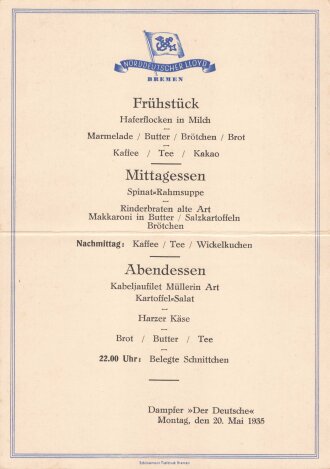 Urlaubsfahrten zur See 1935 der NS. Gemeinschaft Kraft...