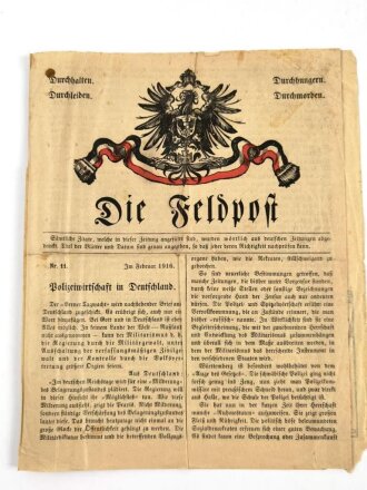 1.Weltkrieg, Vermutlich rotes Flugblatt "Die...