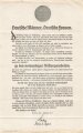 1.Weltkrieg Flugblatt , Spendenaufruf "Deutsche Männer, Deutsche Frauen" 1 Februar 1917, geknickt