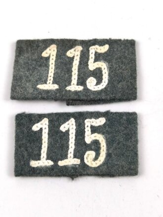 Heer, Paar Überschübe für Schulterklappen " Infanterie Regiment 115 "