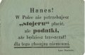 Volksabstimmung Oberschlesien 1921 ?,Flugblatt "Hanes! " stark gebraucht, über DIN A5, polnisch