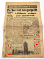 Aliiertes Flugblatt "Nachrichten für die Truppe - Kein Halt im Westen" stark gebraucht, Nr. 349, 31. März 1945