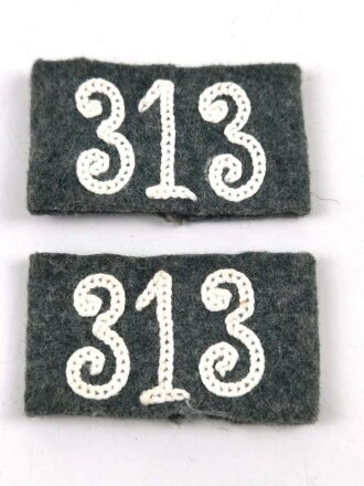 Heer, Paar Überschübe für Schulterklappen " Infanterie Regiment 313 "