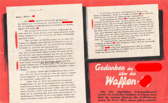 Großbritannien 2. Weltkrieg, "Der Führer schweigt", Flugblatt G.46, Einsatzzeit 1942