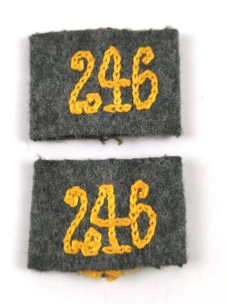 Heer, Paar Überschübe für Schulterklappen " Kavallerie Regiment 246 "