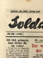 Russland 2.Weltkrieg, Flugblatt "Soldatenwahrheit", Nr. 33, 28. Februar 1942, DIN A3, geknickt