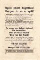 Russland 2.Weltkrieg, Flugblatt "Zögere keinen Augenblick! Morgen ist es zu spät / Passierschein", Nr. 1 693, über DIN A5, russisch, geknickt