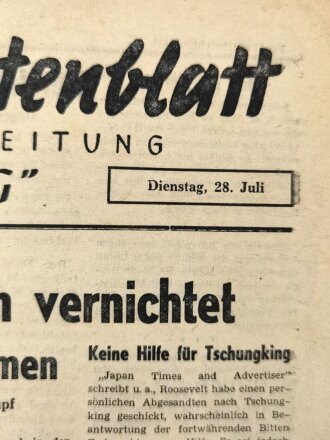 Front-Nachrichtenblatt "Der Sieg" Nr 153, 28....