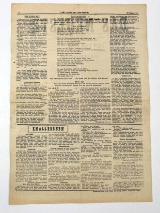 Front-Nachrichtenblatt einer Panzer-Armee "Das Neuste" Nr 100a/1942, 15. Februar