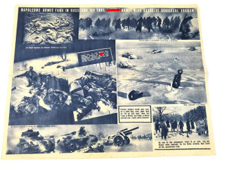 Russland 2.Weltkrieg, Front-Illustrierte für den Deutschen Soldaten "Hitler führt die Deutsche Armee dem Untergang entgegen" Nr 1, Januar 1942, russisch