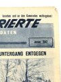 Russland 2.Weltkrieg, Front-Illustrierte für den Deutschen Soldaten "Hitler führt die Deutsche Armee dem Untergang entgegen" Nr 1, Januar 1942, russisch