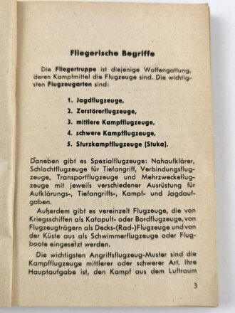 "Kriegsflugzeuge", datiert 1942, DIN A6, 159 Seiten