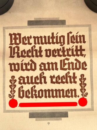 Wochenspruch der NSDAP, 29. Oktober bis 4. November 1939,...