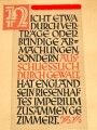 Wochenspruch der NSDAP, 30.3 bis 5.4 1941, eingerollt in zugehöriger Rolle