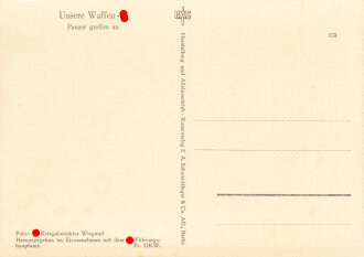 Ansichtskarte "Unsere Waffen-SS - Panzer greifen...