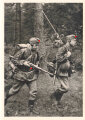 Ansichtskarte "Unsere Waffen-SS - Funktrupp nimmt Stellungswechsel vor"