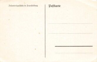 Ansichtskarte "Infanteriegeschütz in Feuerstellung"