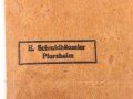 Deutsches Schutzwall Ehrenzeichen in Buntmetall mit Band und Verleihungstüte, diese Rückseitig mit Hersteller E-Schmidhäussler, Pforzheim gestempelt